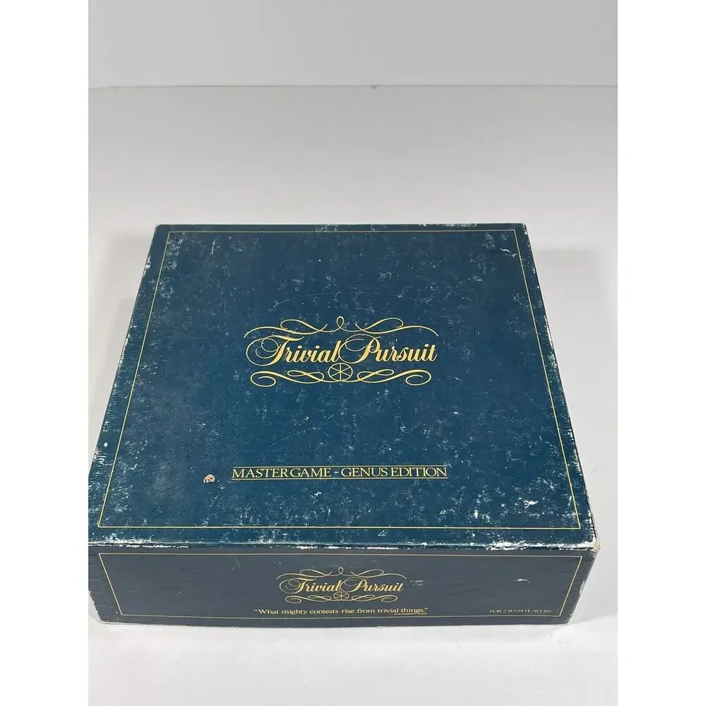 Trivial Pursuit Master Board Game Genus Edition Original Vintage 1981 Check Pict